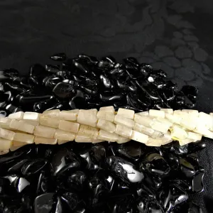 Peachy Quartz Bead Strands(rectangle)