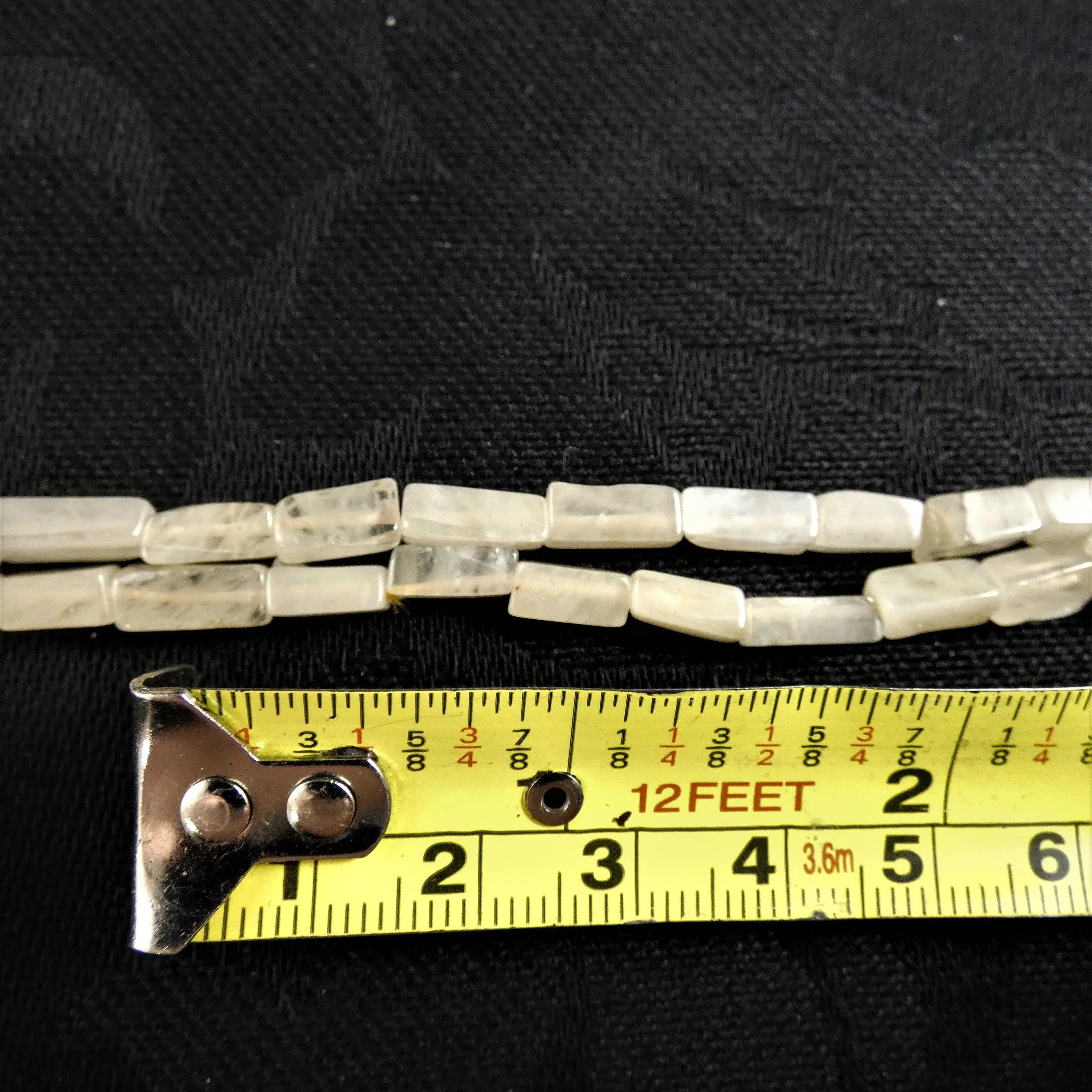 Peachy Quartz Bead Strands(rectangle)