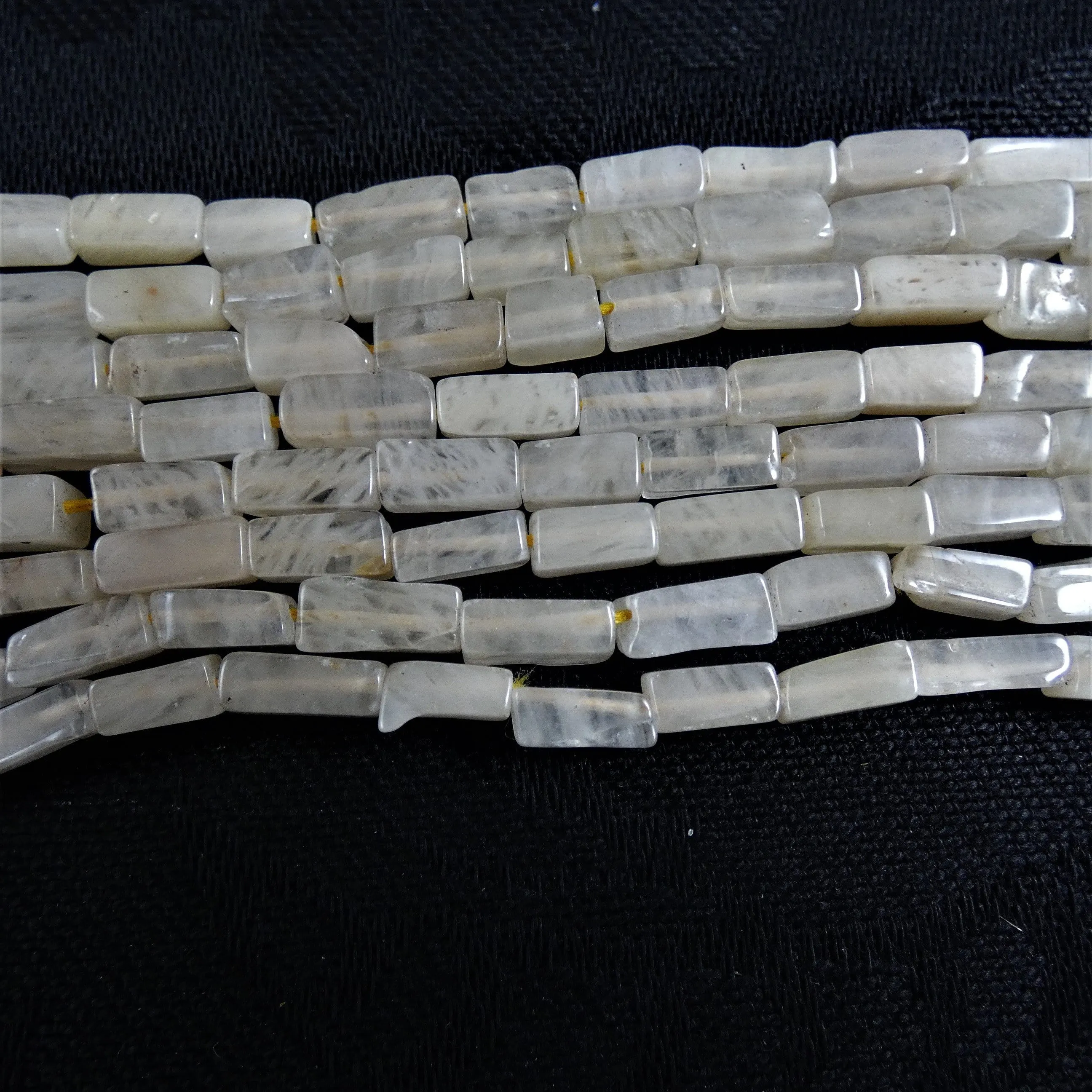 Peachy Quartz Bead Strands(rectangle)