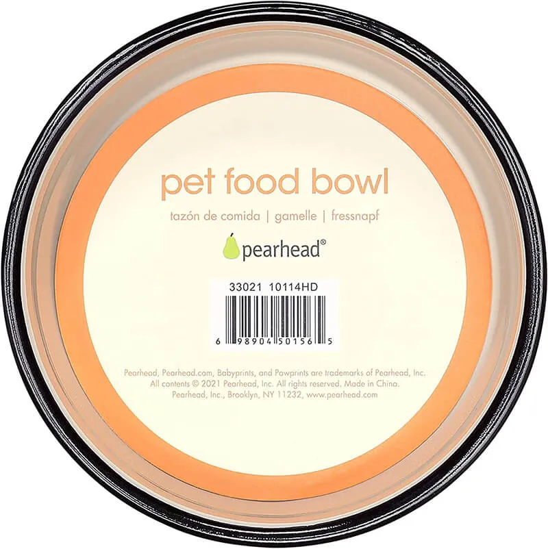 Pearhead Cat Faces Pet Dish