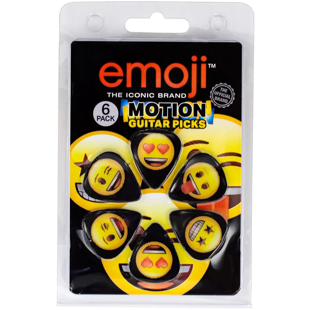 Perris "Emoji - Good Vibes" Licensed Motion Guitar Picks (6-Pack)