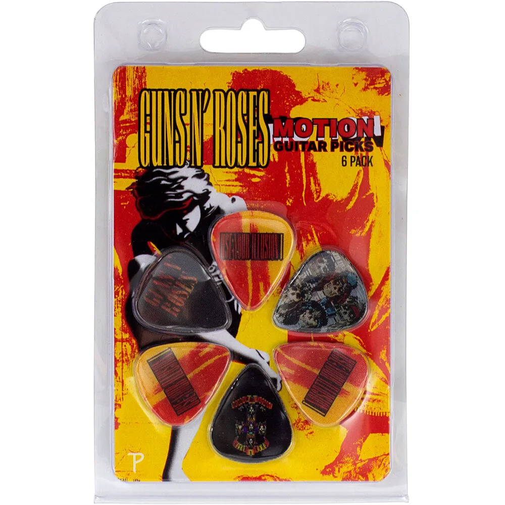 Perris "Guns'N'Roses - Variety 2" Licensed Motion Guitar Picks (6-Pack)