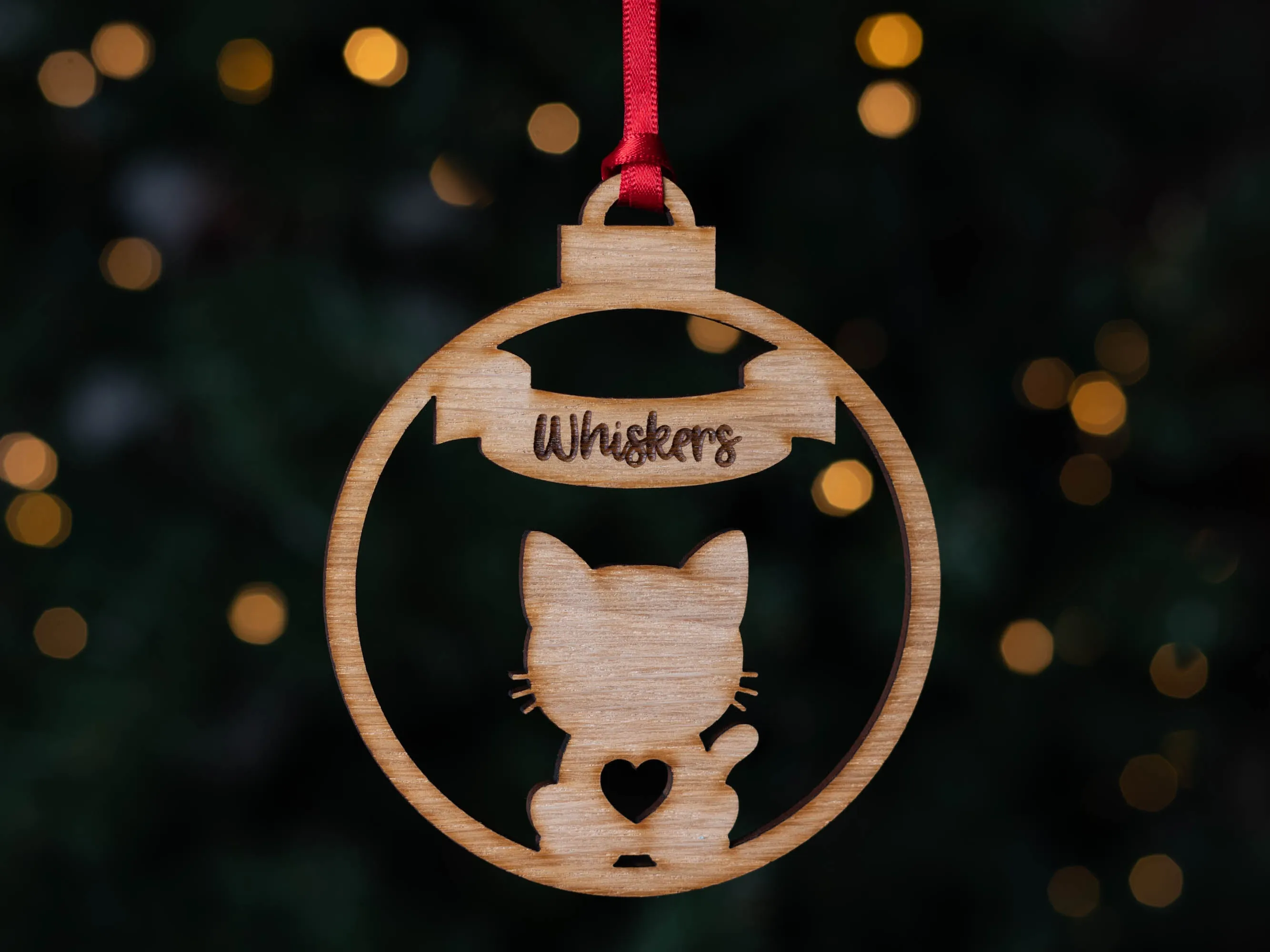 Personalised Cat Bauble