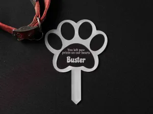 Personalised Dog Cat Memorial Marker