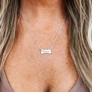Personalized Dog Bone Necklace