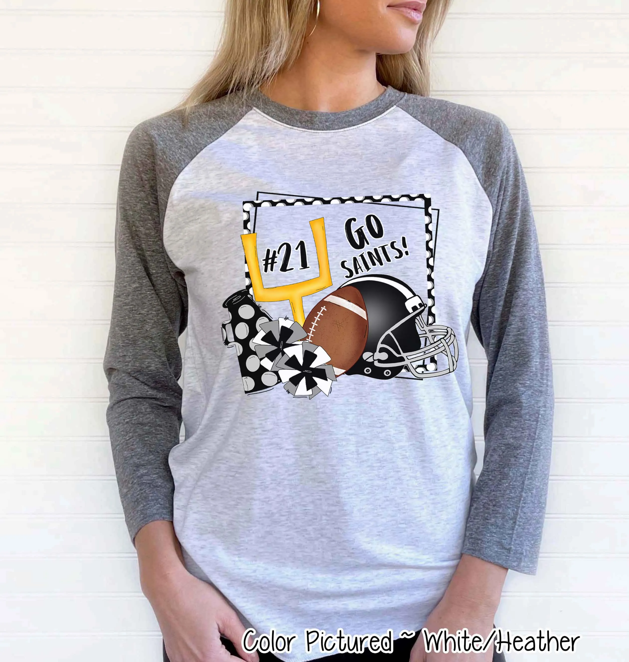 Personalized Football Game Day Fan Tee