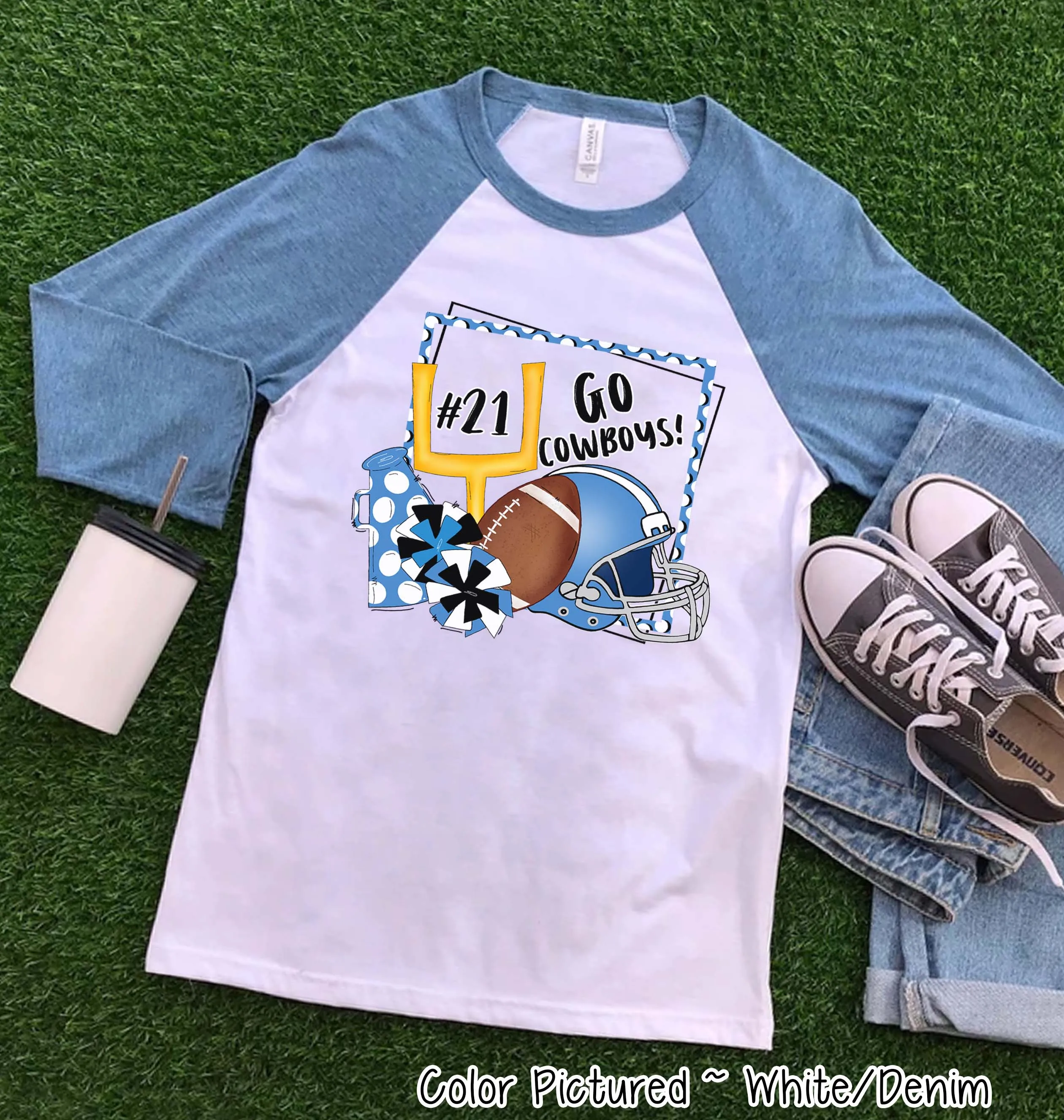 Personalized Football Game Day Fan Tee