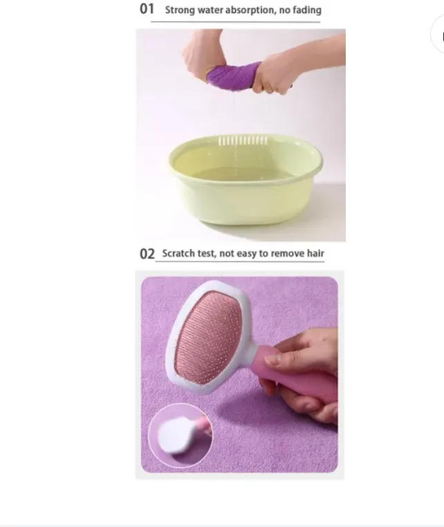 Pet Towel Quick Dry Dog Towel Bath Robe Soft Fiber Absorbent Cat Bath Towel Convenient Pet Cleaning Washcloth Pet Accessories