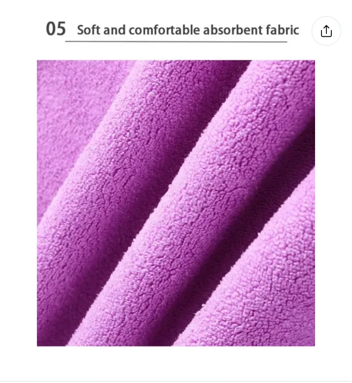Pet Towel Quick Dry Dog Towel Bath Robe Soft Fiber Absorbent Cat Bath Towel Convenient Pet Cleaning Washcloth Pet Accessories