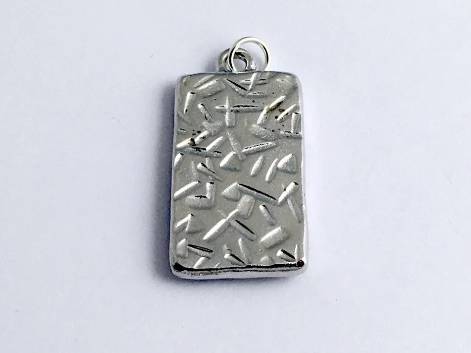 Pewter frame pendant, sheet music, sterling silver heart-resin, dream, musician