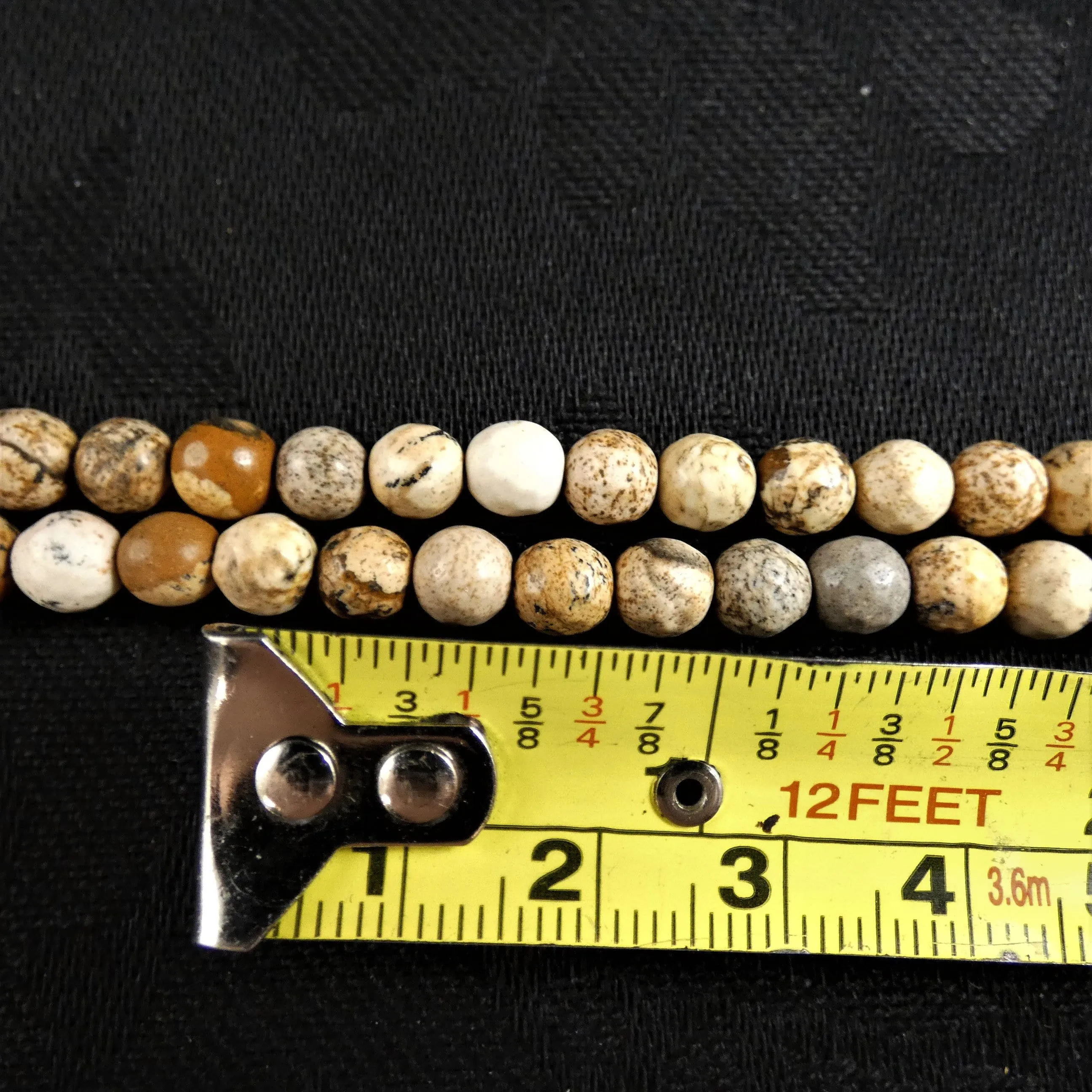 Picture Jasper Bead Strands (6mm round)