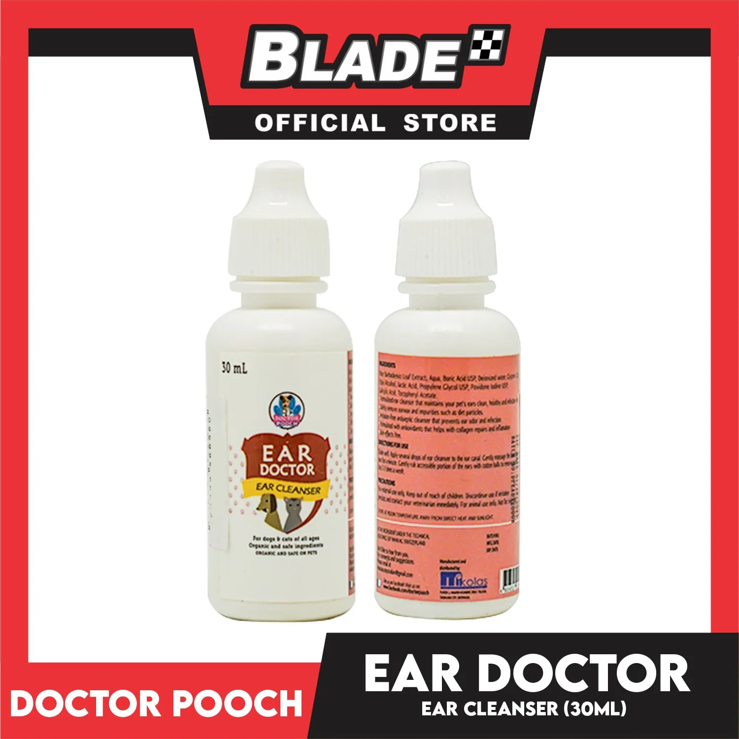 Play Pets Ear Doctor Ear Cleanser 30ml For Dogs and Cats Of All Ages