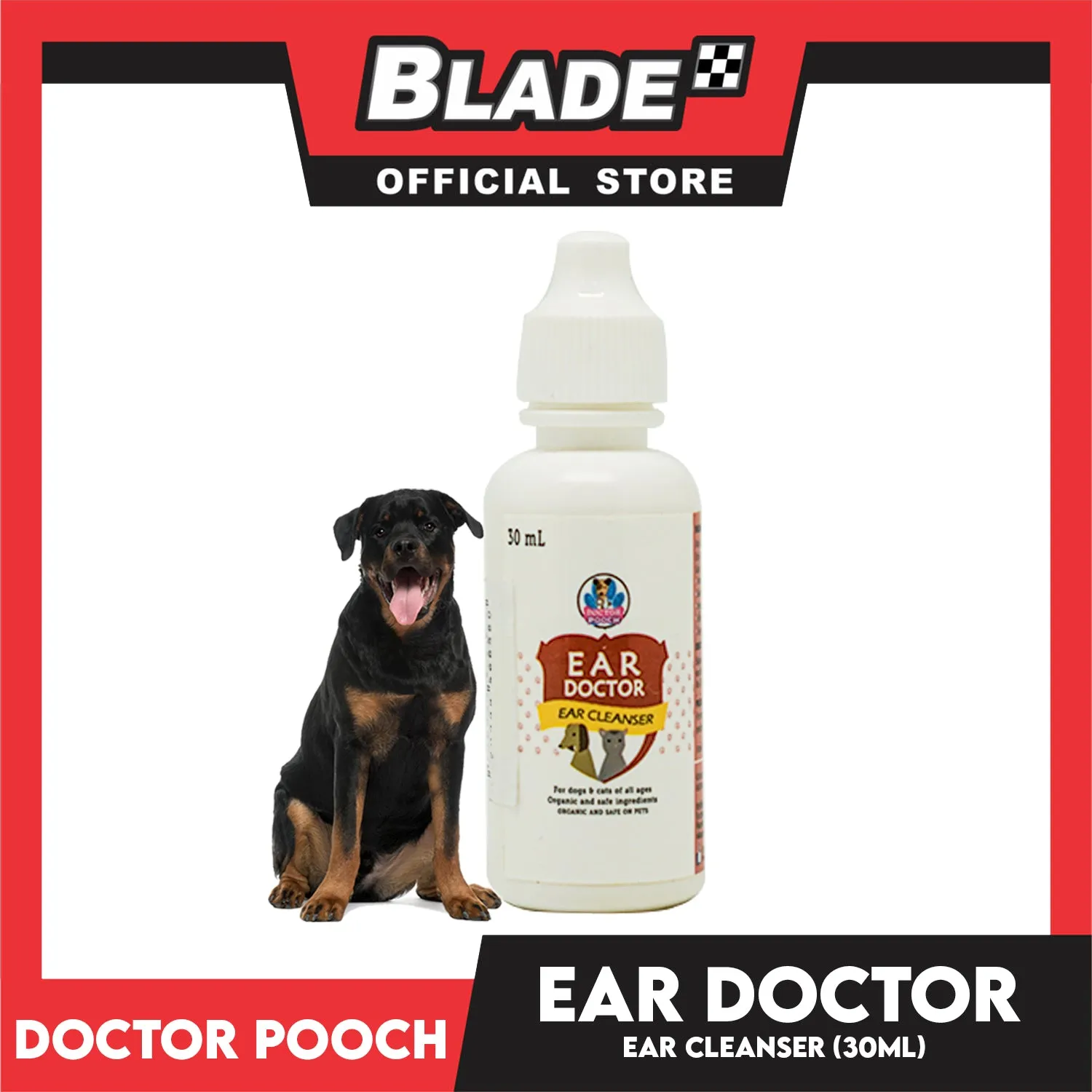 Play Pets Ear Doctor Ear Cleanser 30ml For Dogs and Cats Of All Ages