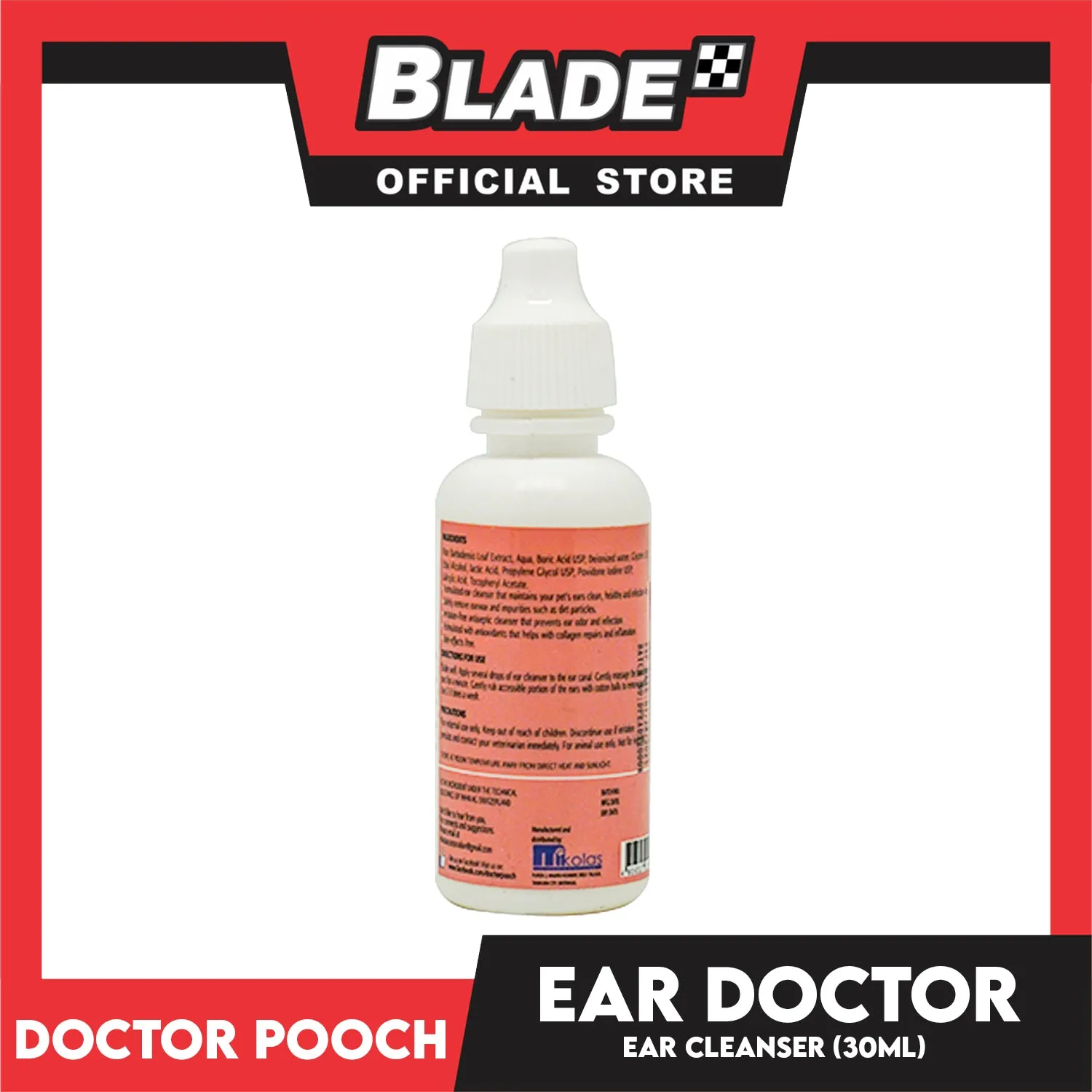 Play Pets Ear Doctor Ear Cleanser 30ml For Dogs and Cats Of All Ages