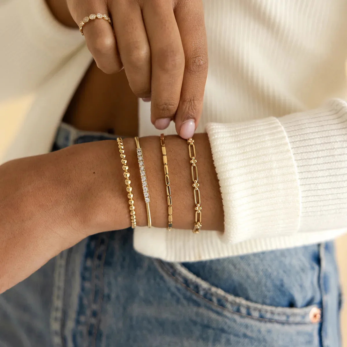 Poppy Rae Pebble Link Bracelet