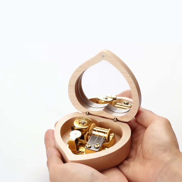 Premium 18-Note The Sound of Music Wooden Music Box (Tune: My Favorite Things)