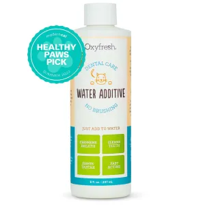 Premium Oxyfresh Cat Dental Water Additive, Fights Tartar & Plaque-8 Fl Oz