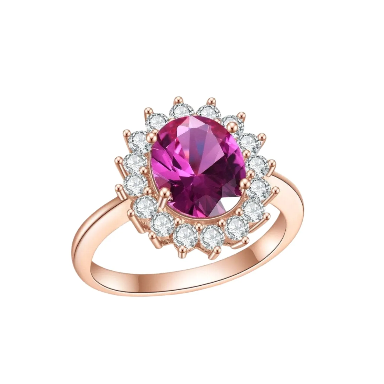 Princess Diana Inspired Colored Gemstone Engagement Ring