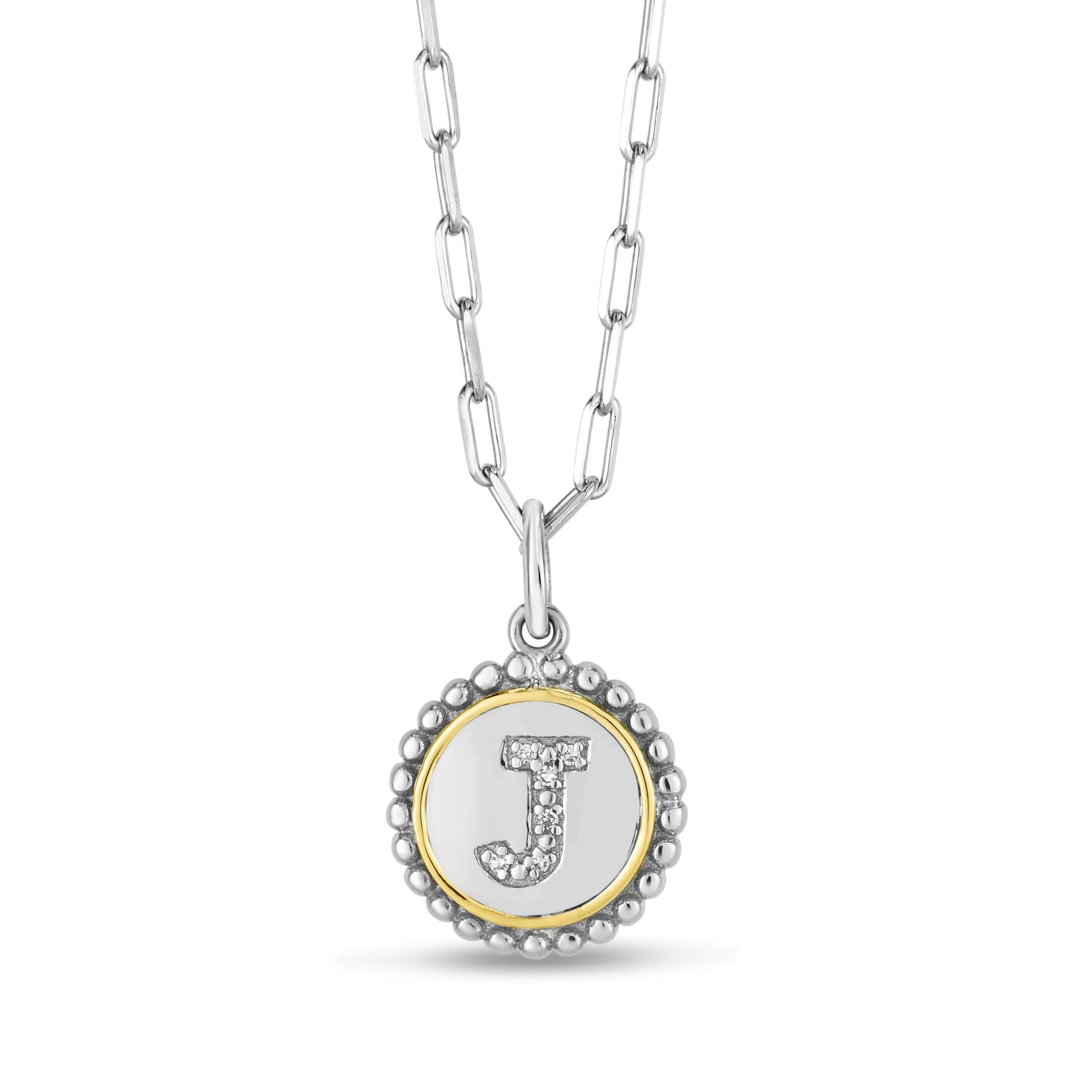 Prosecco Diamond Initial Necklace