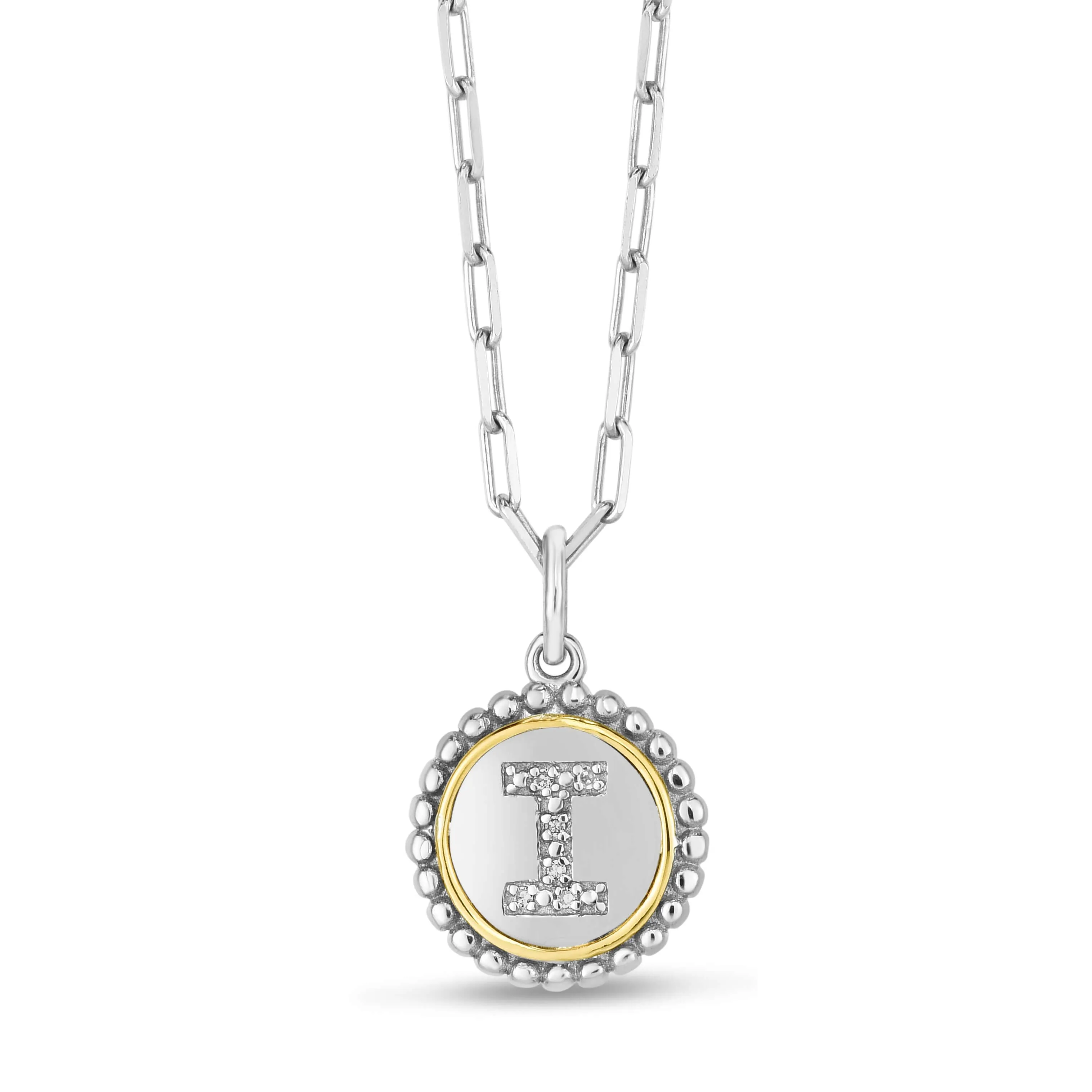 Prosecco Diamond Initial Necklace