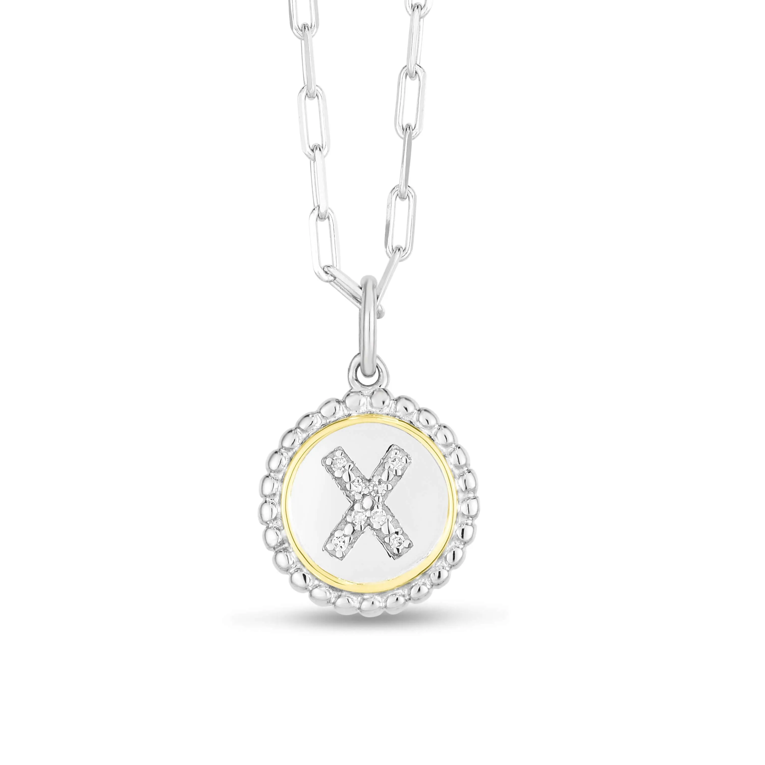 Prosecco Diamond Initial Necklace