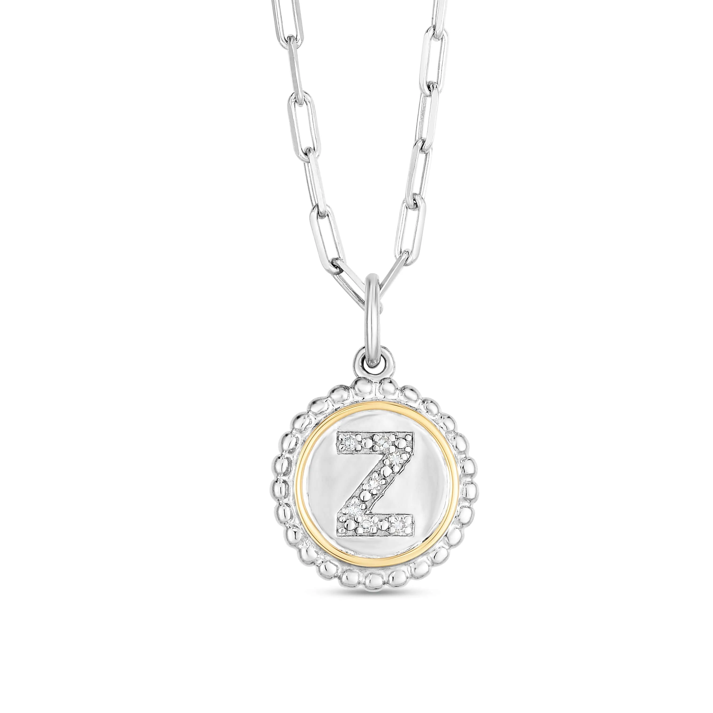Prosecco Diamond Initial Necklace