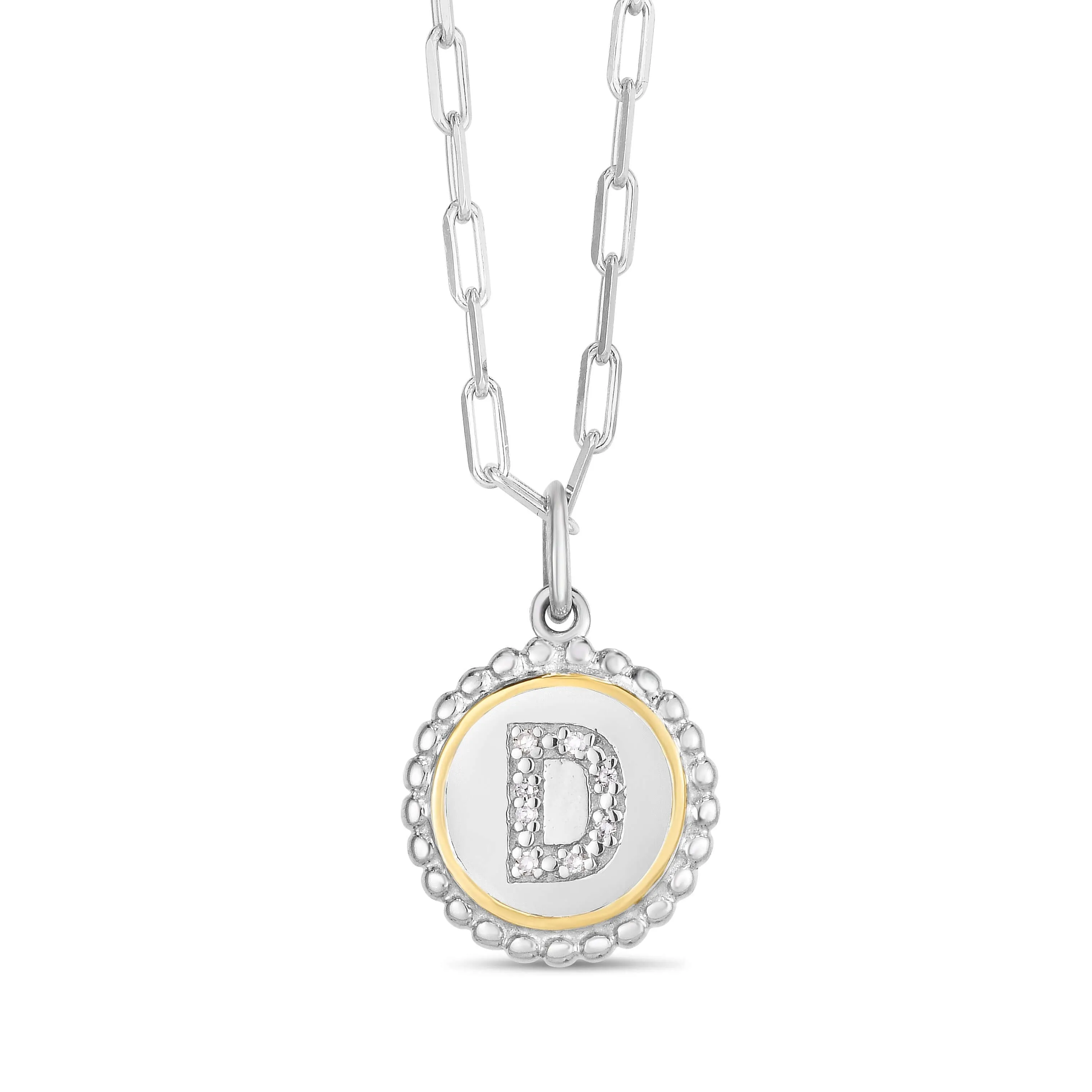 Prosecco Diamond Initial Necklace