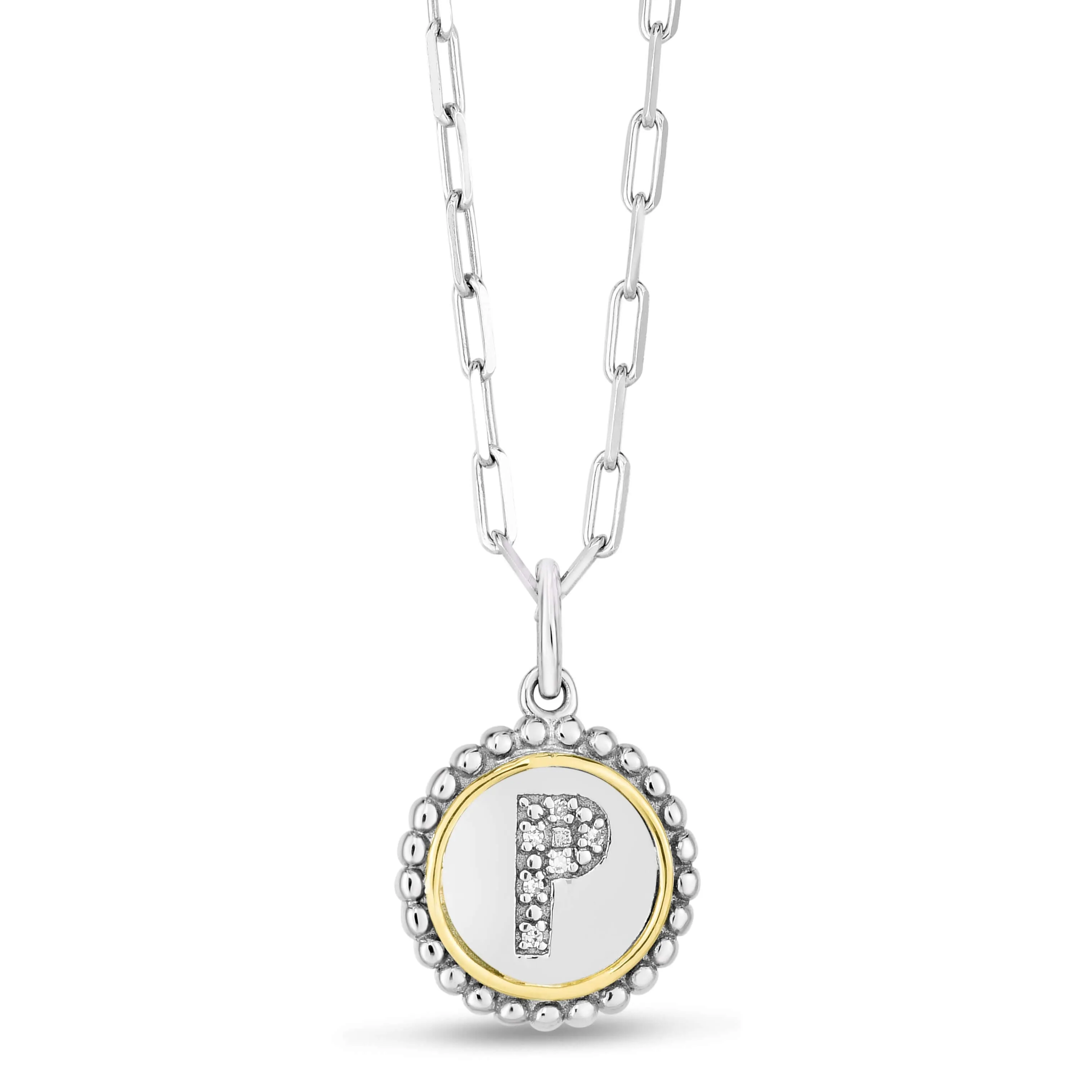 Prosecco Diamond Initial Necklace