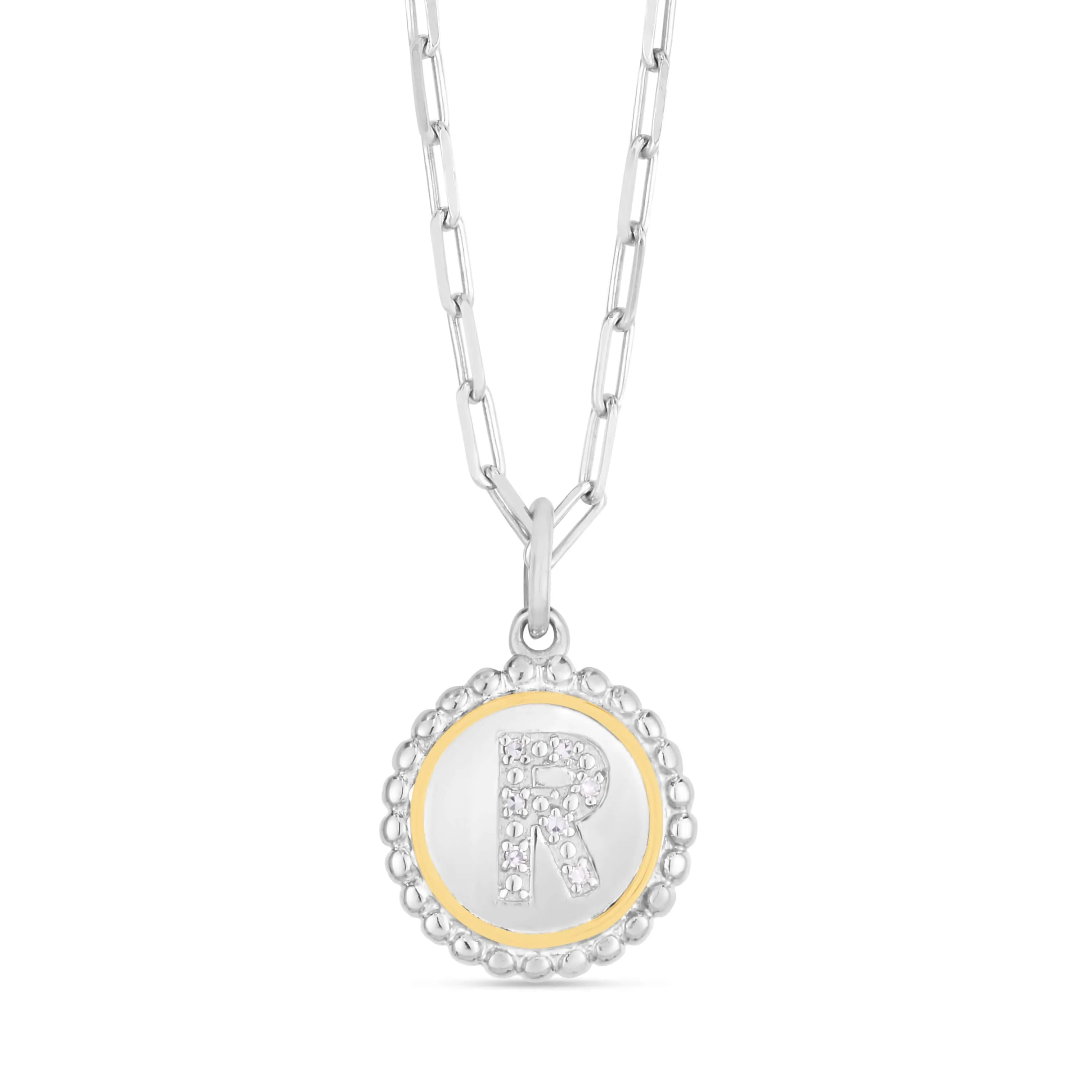 Prosecco Diamond Initial Necklace