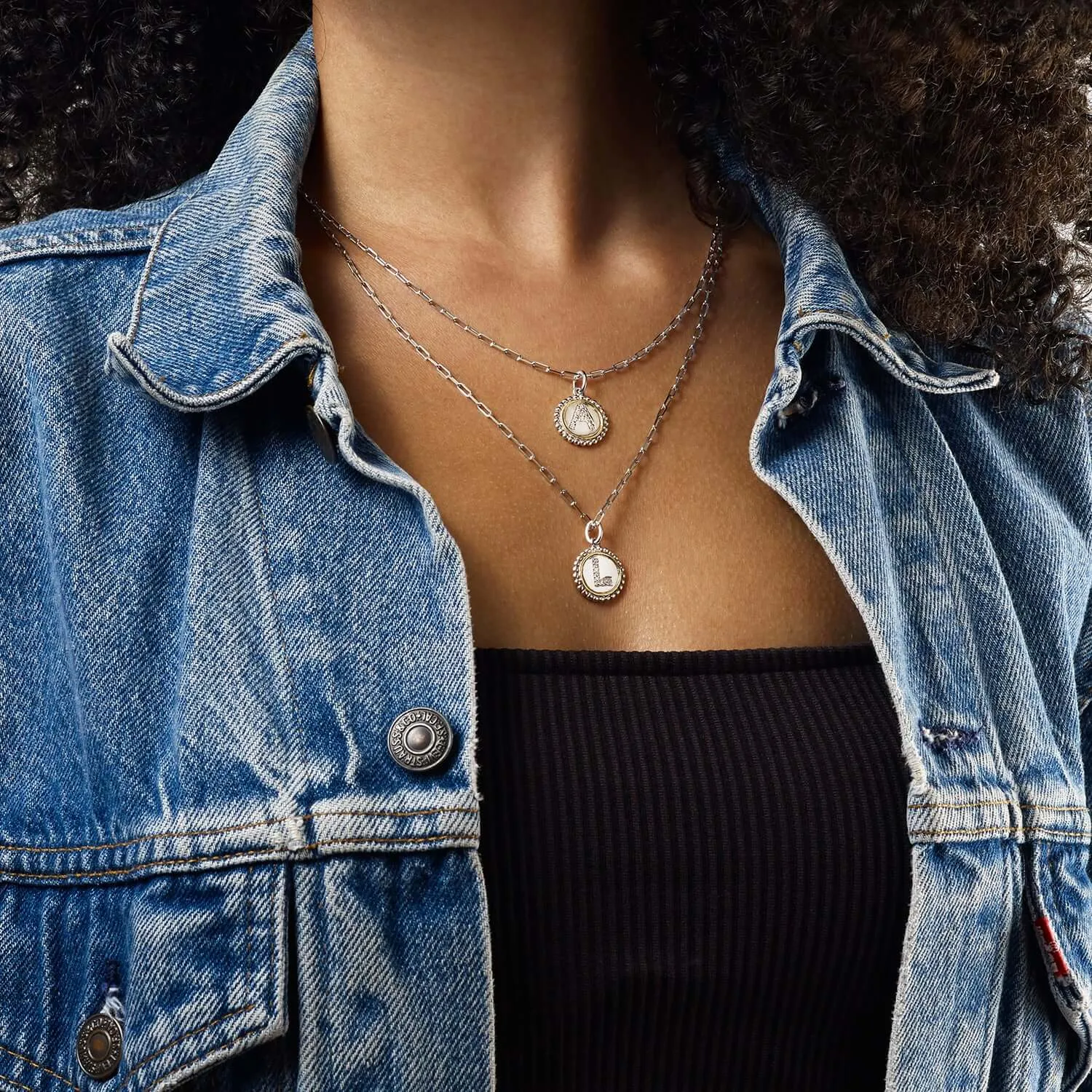 Prosecco Diamond Initial Necklace
