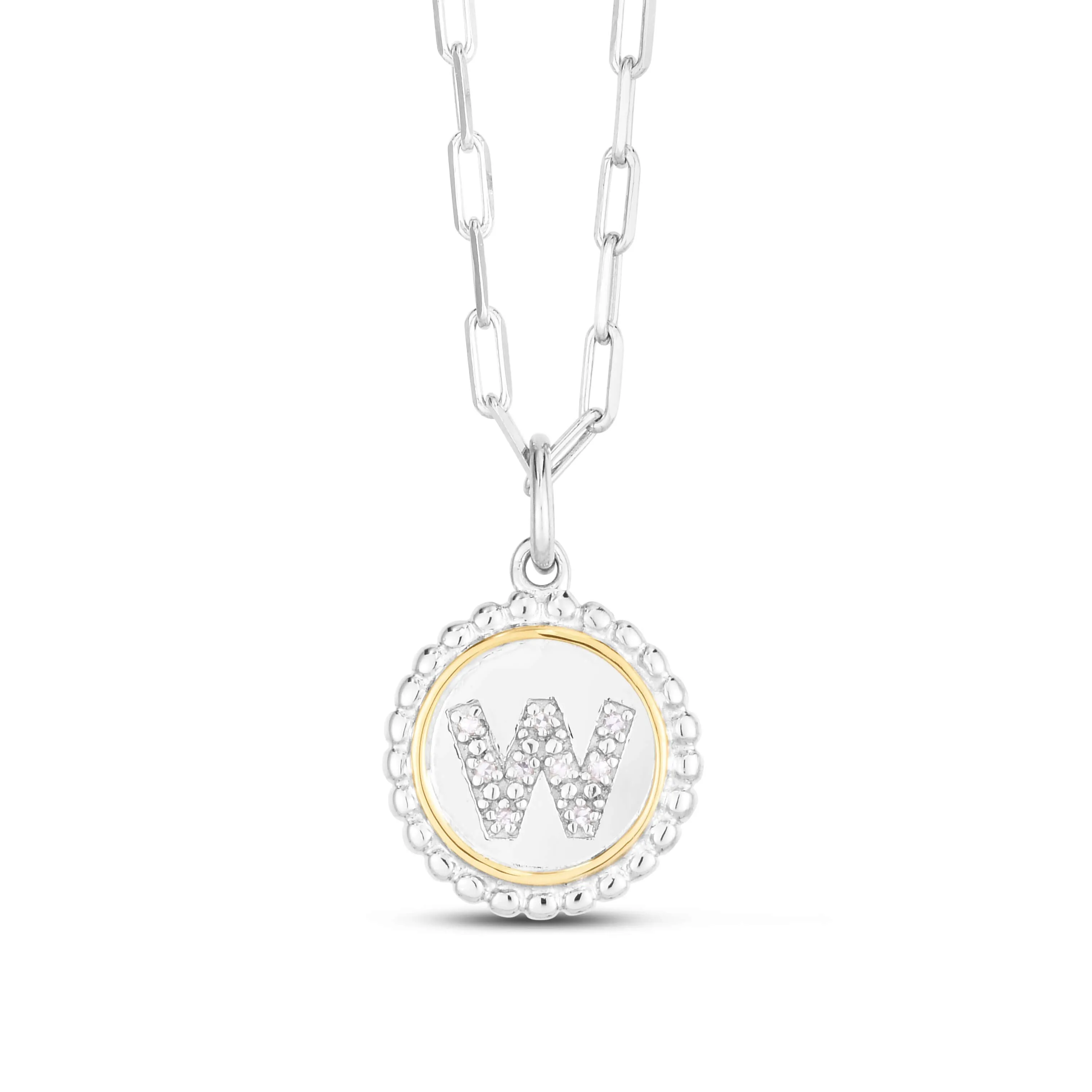 Prosecco Diamond Initial Necklace