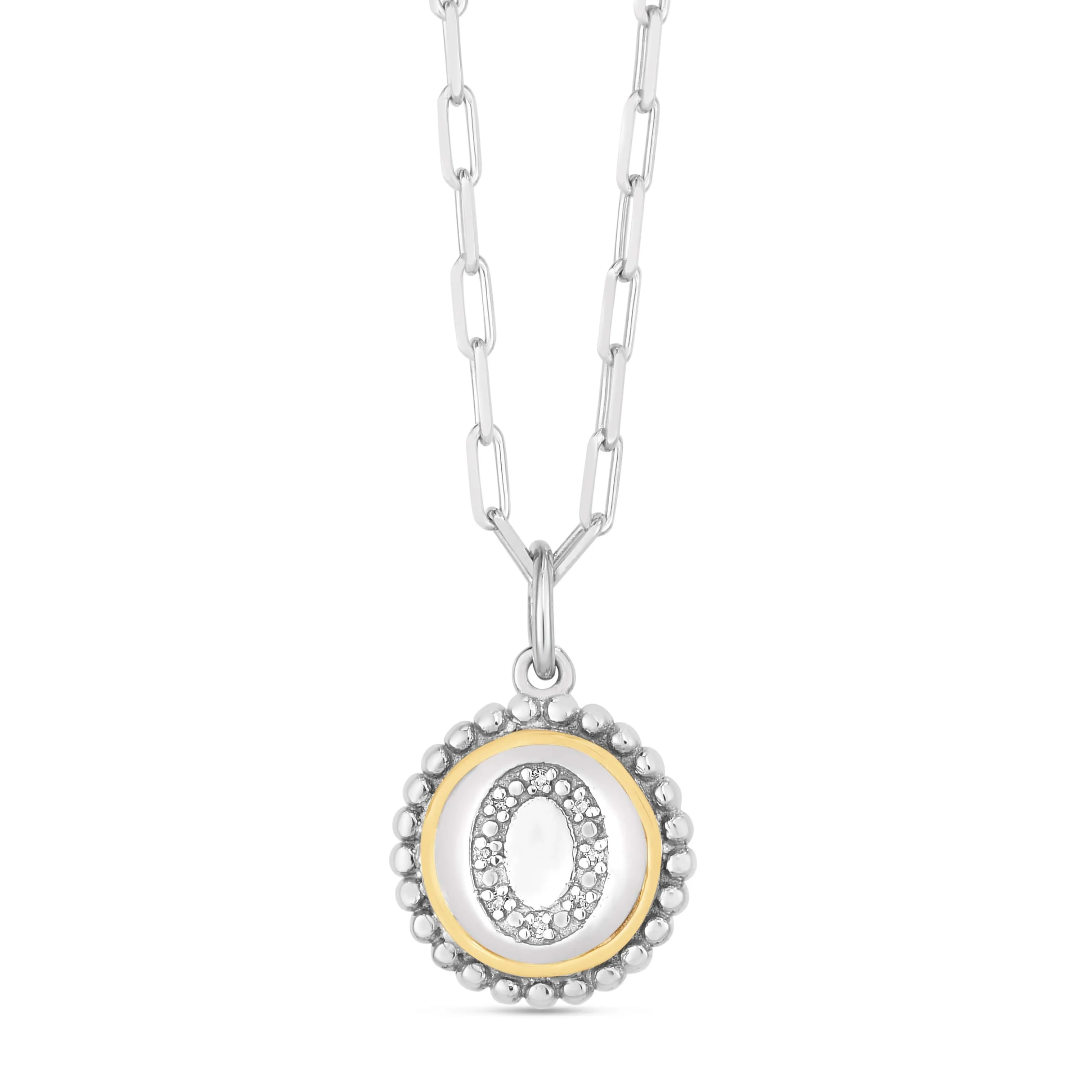 Prosecco Diamond Initial Necklace