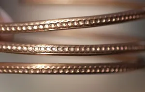 Ring Stock Shank 3mm Honeycomb Metal Wire - Rings Bracelets Pendants Metalwork Variety of Metals