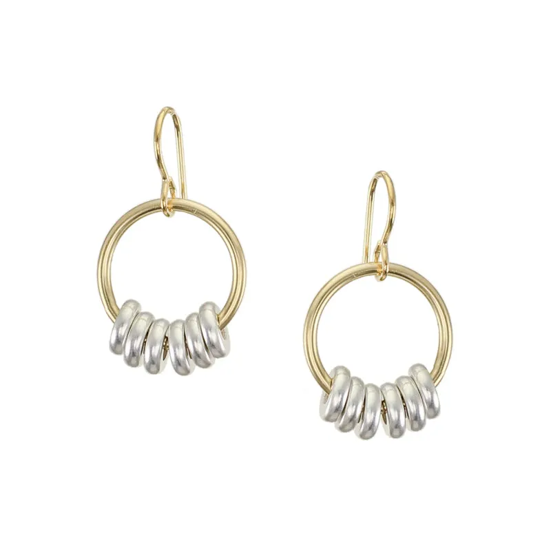 Ring with Beads Wire Earrings
