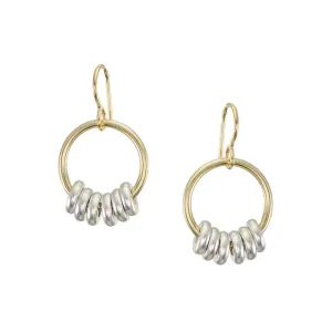 Ring with Beads Wire Earrings