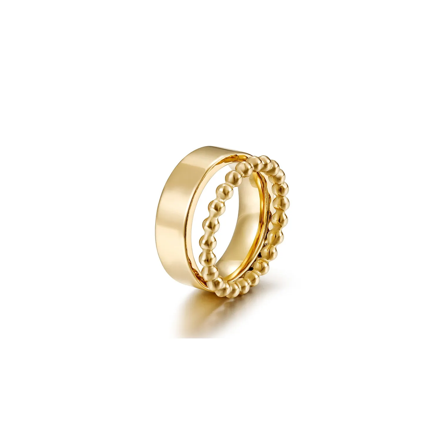 Round bead creative ring-NSR262STGC