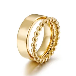 Round bead creative ring-NSR262STGC