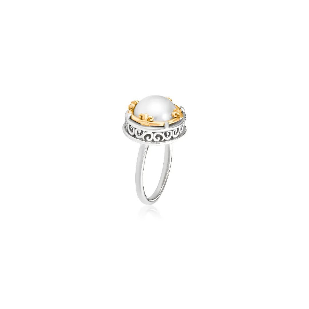 Round Freshwater Pearl Ring