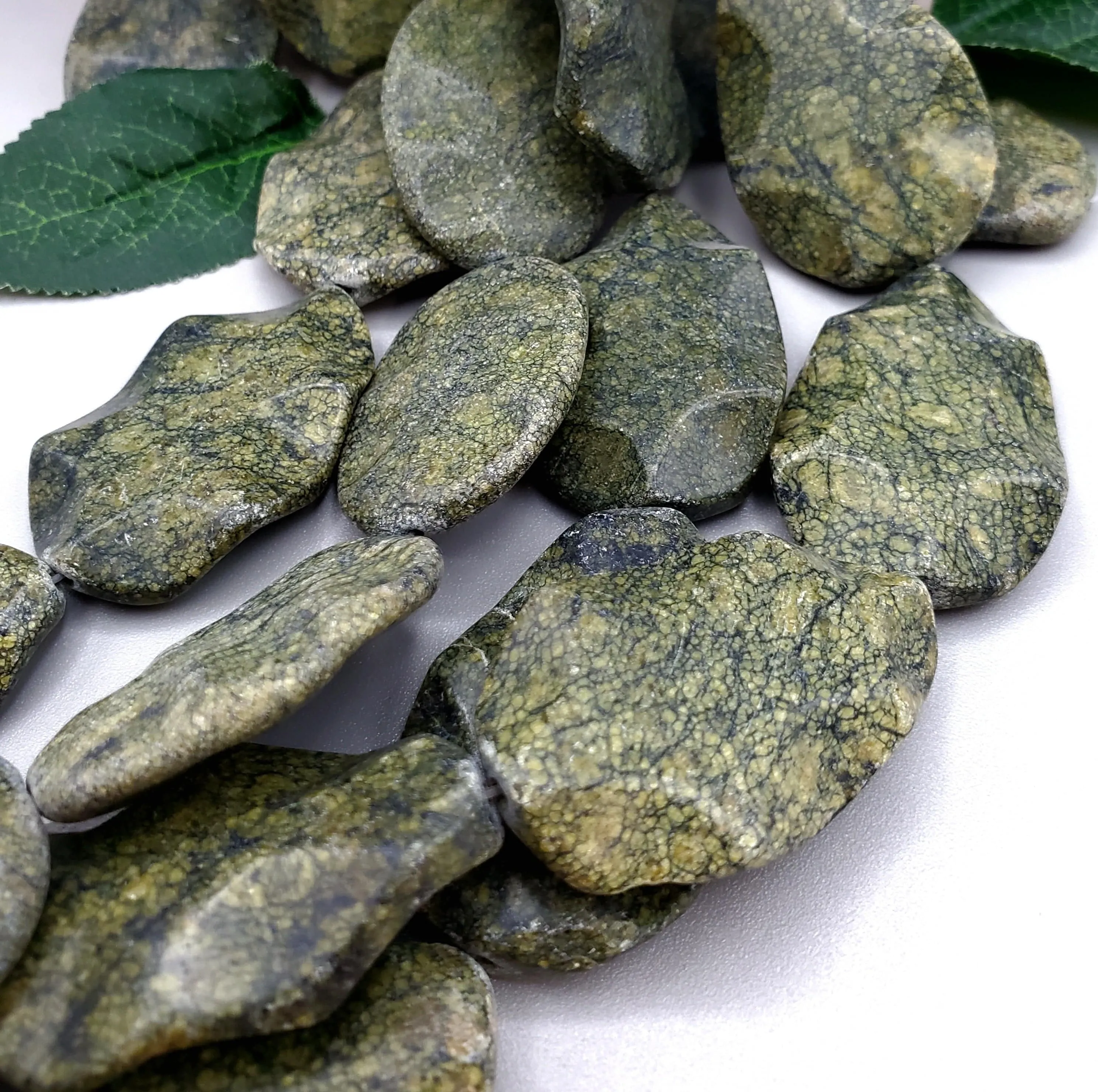 Russian Serpentine Bead Strands