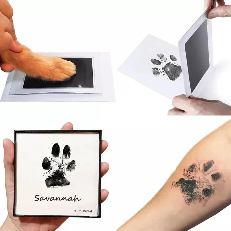 Safe Non-toxic Pet Paw Print With Inkless Pad