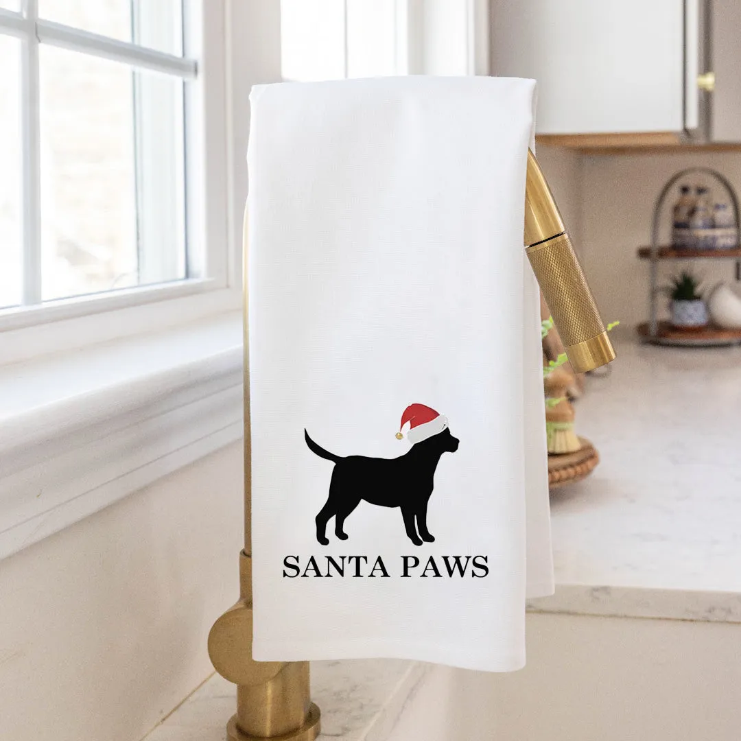 Santa Paws Tea Towel