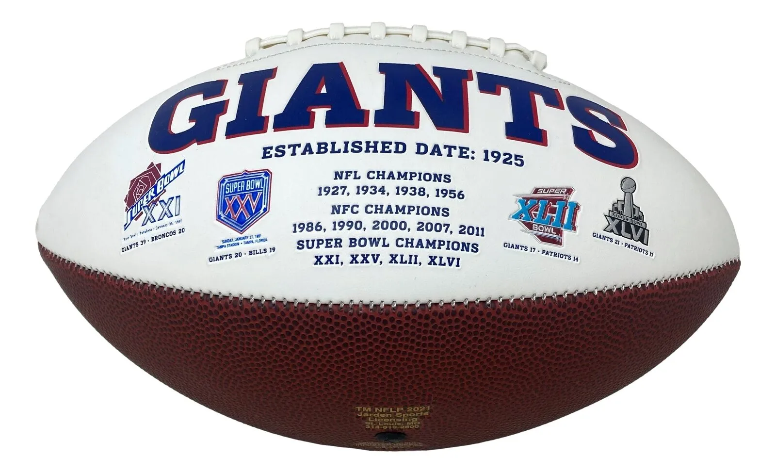 Saquon Barkley Full Signature New York Giants Logo Football PSA ITP