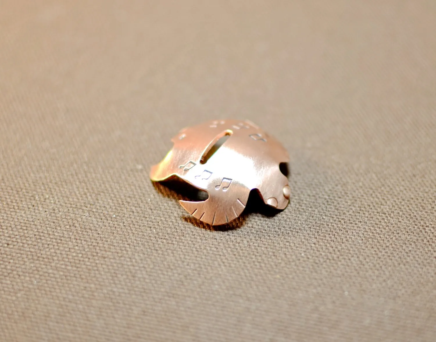 Sea Turtle guitar pick stand in copper or your choice of metals