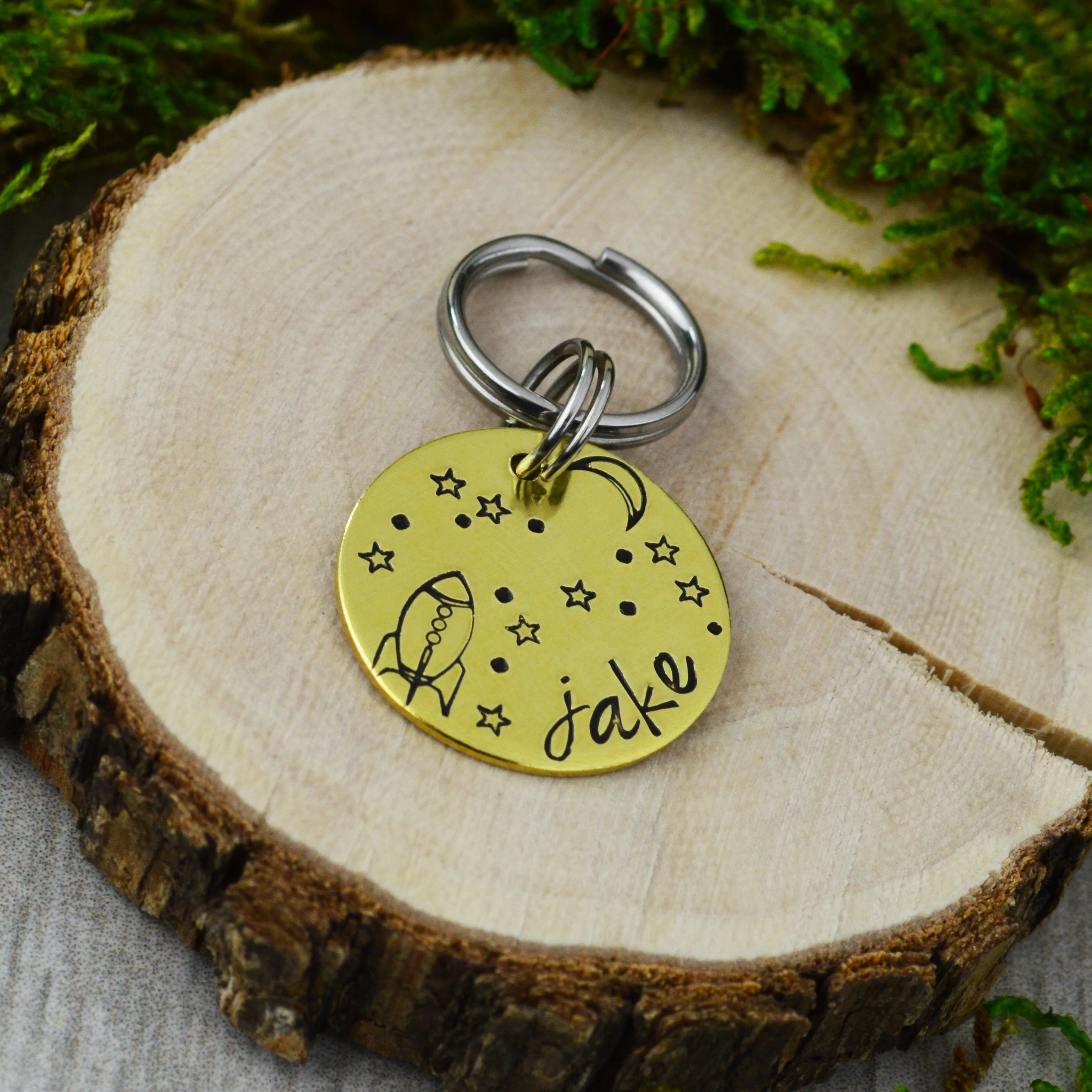 Shoot for the Stars Mini Pet ID Tag