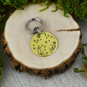 Shoot for the Stars Mini Pet ID Tag