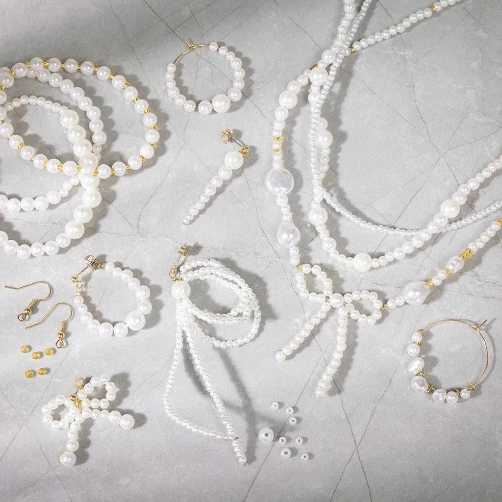 Silver-Plated Jewellery Starter Kit – Make Personalized Bracelets Necklaces Earrings
