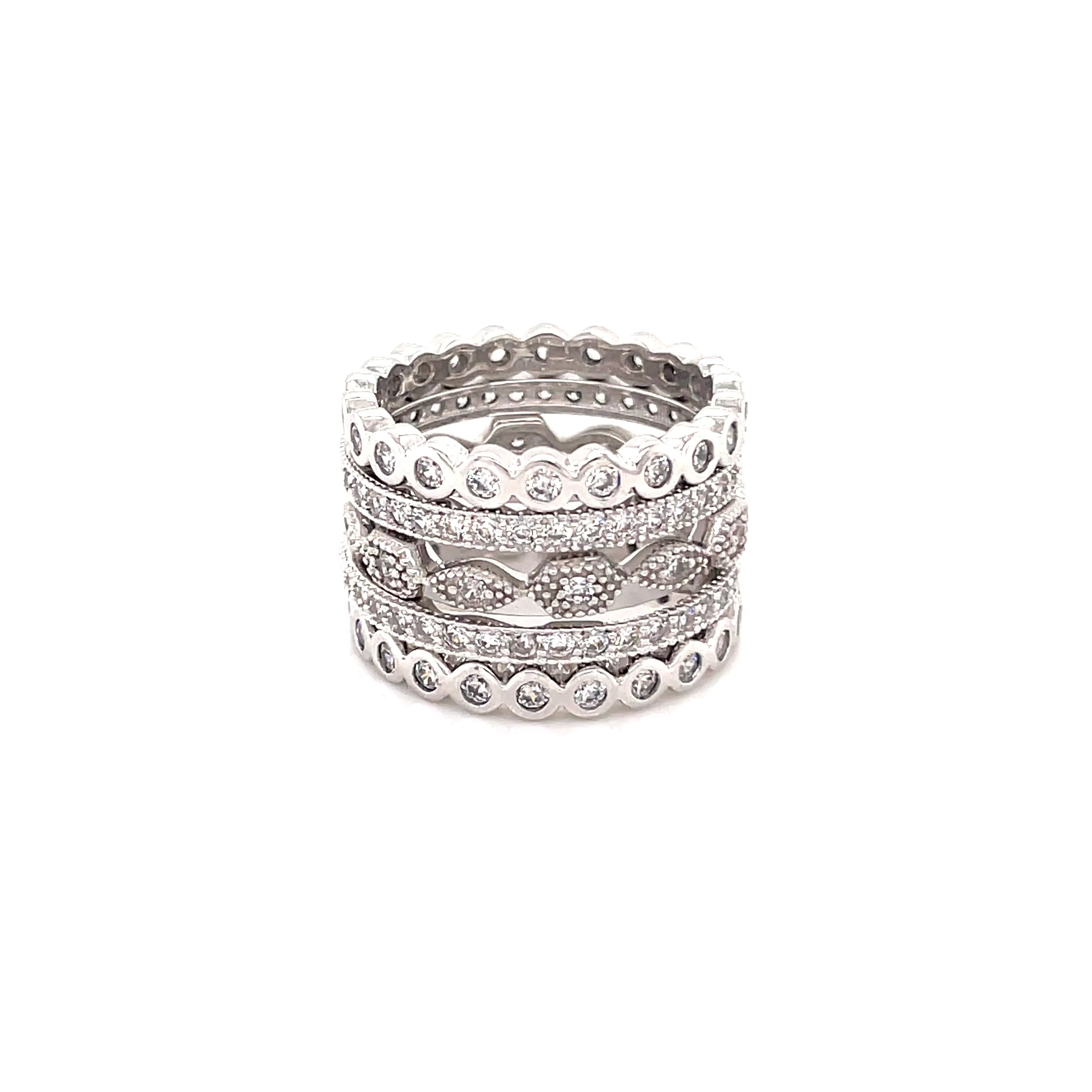 Silver Rings Set - 66972