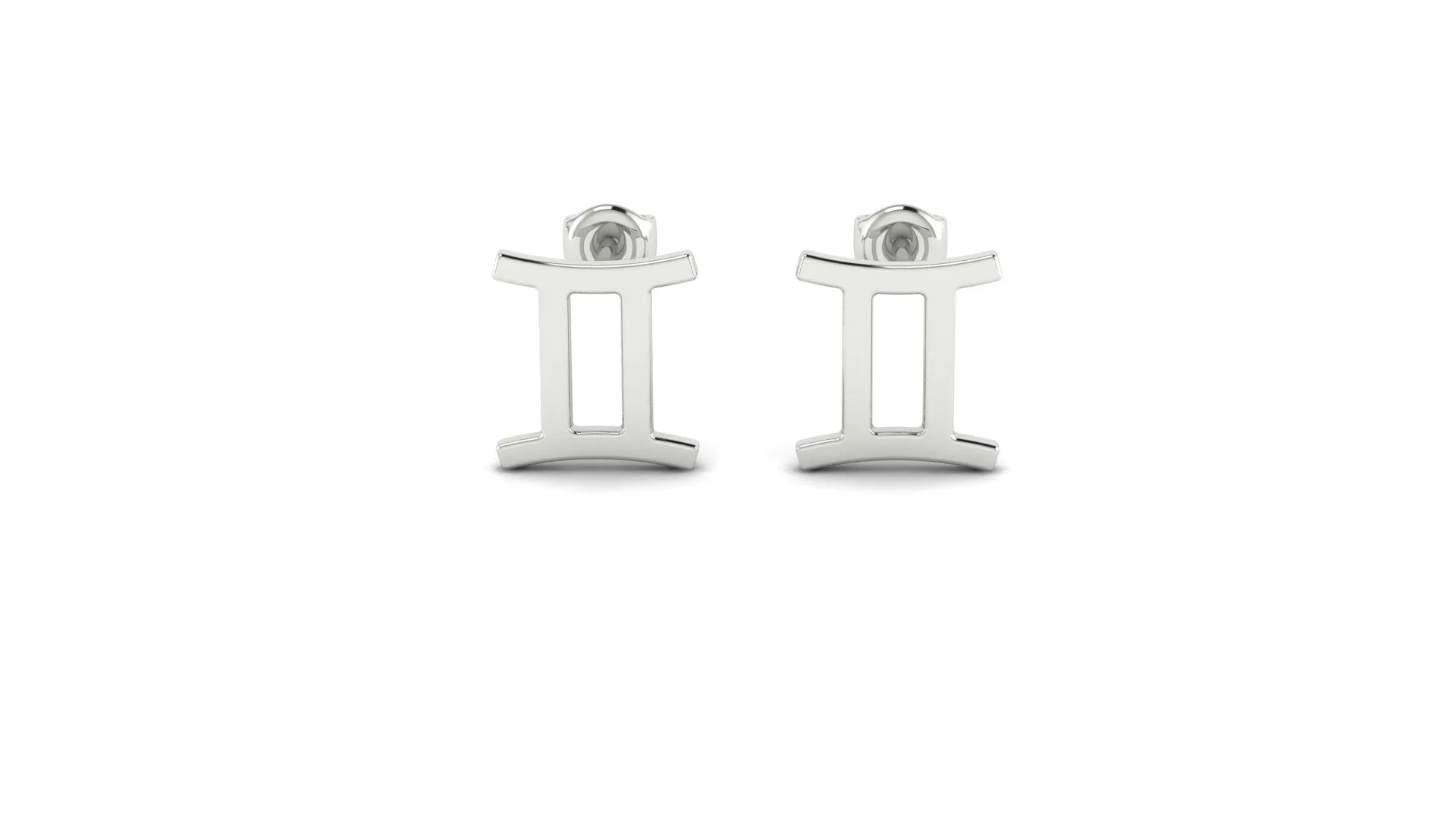 Silver Zostud earrings