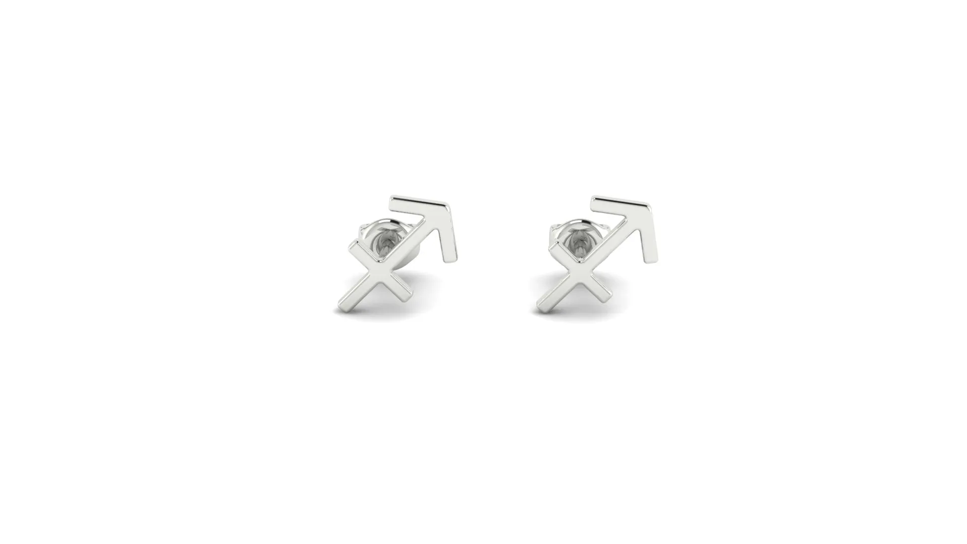 Silver Zostud earrings