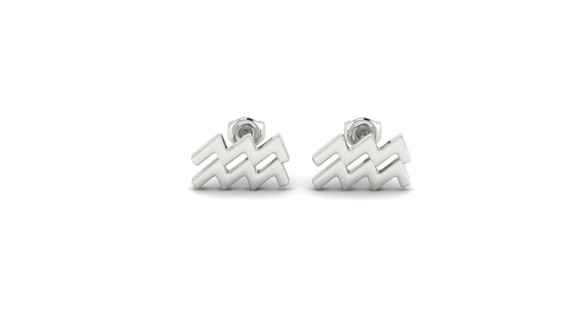 Silver Zostud earrings